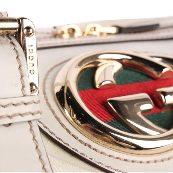 GUCCI
White Dialux Britt Boston Bag - Picture 3 of 16